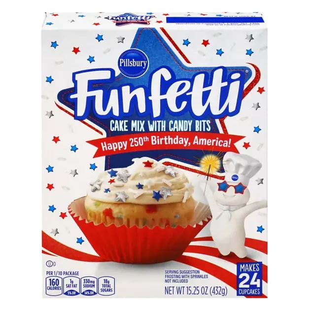 Happy 250th Birthday, America! Cake Mix with Candy Bits