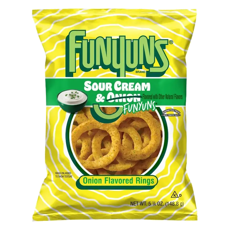 Funyuns Sour Cream Onion Flavored Rings, 5.25oz