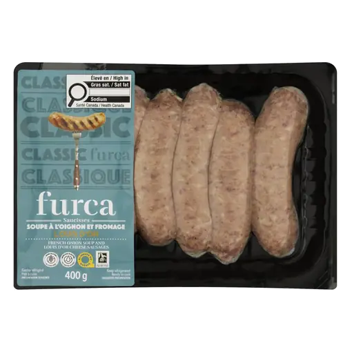 Pork Sausages French Onion Soup & Louis D'or Cheese 400 g