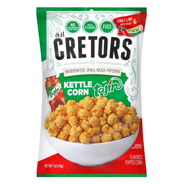 G.H. Cretors Tajin Kettle Corn Mild Heat Chili Lime