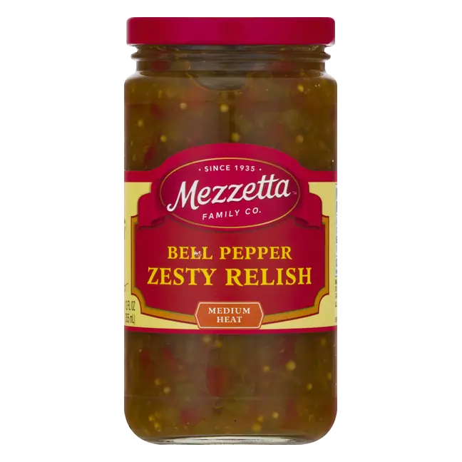 Mezzetta Medium Heat Zesty Bell Pepper Relish 12 oz