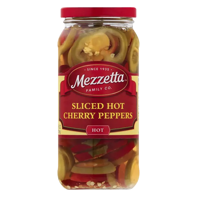 Mezzetta Sliced Hot Cherry Peppers 16 oz