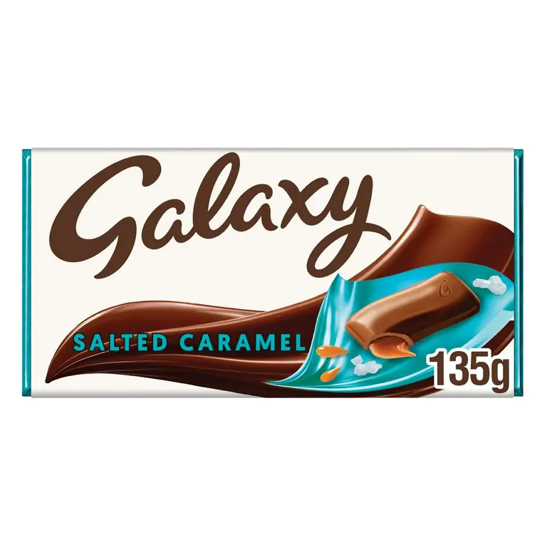 Salted Caramel & Milk Chocolate Block Bar Vegetarian 135g