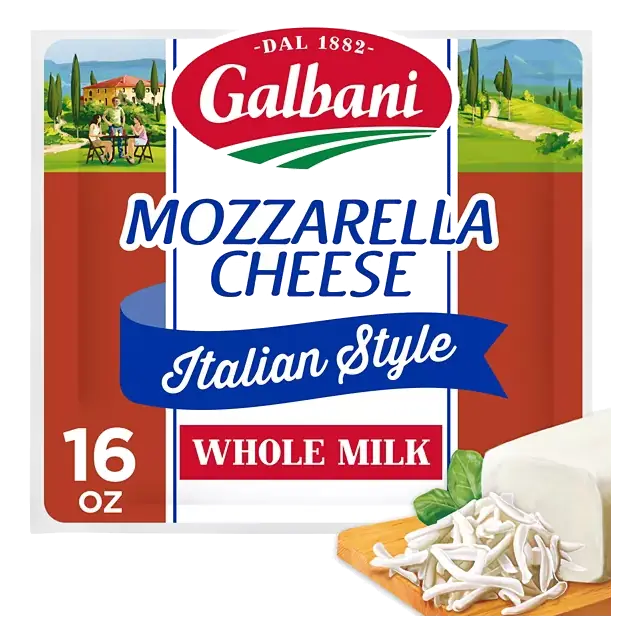 Cheese, Mozzarella, Whole Milk, Italian Style