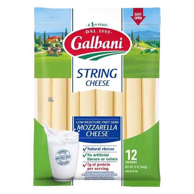 Part-Skim Mozzarella String Cheese - 12 ct