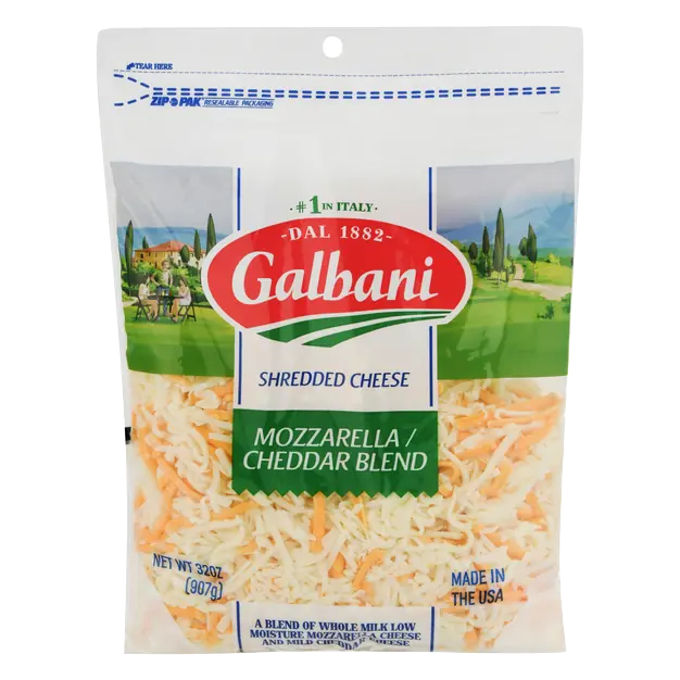 Shredded Mozzarella & Cheddar Cheese Blend