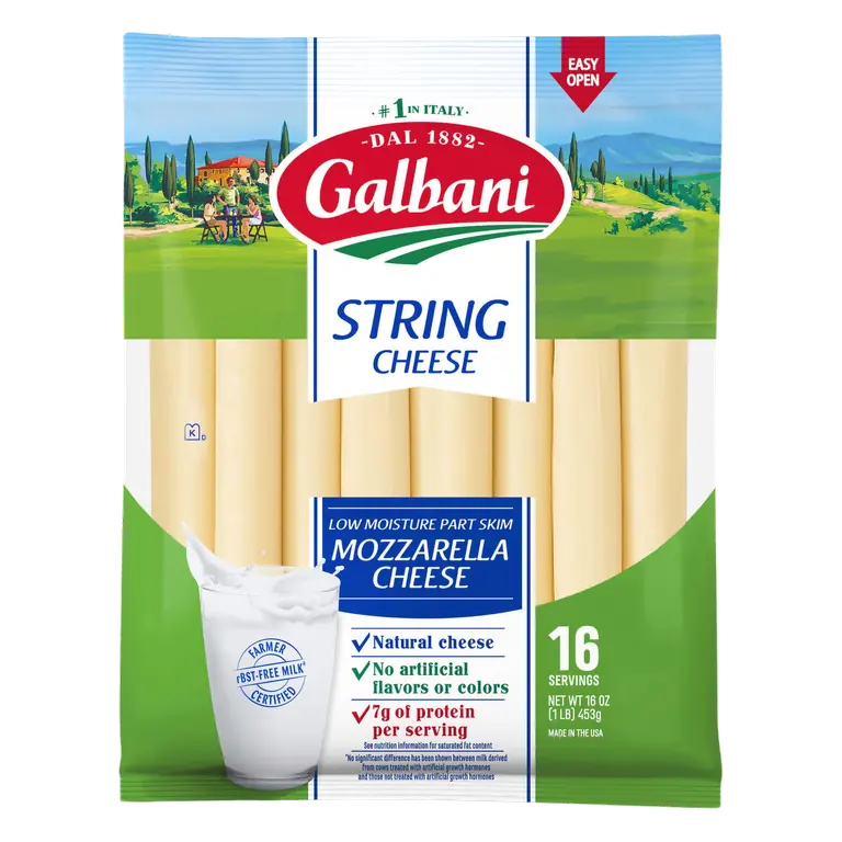 String Cheese Low Moisture Part Skim Mozzarella Cheese