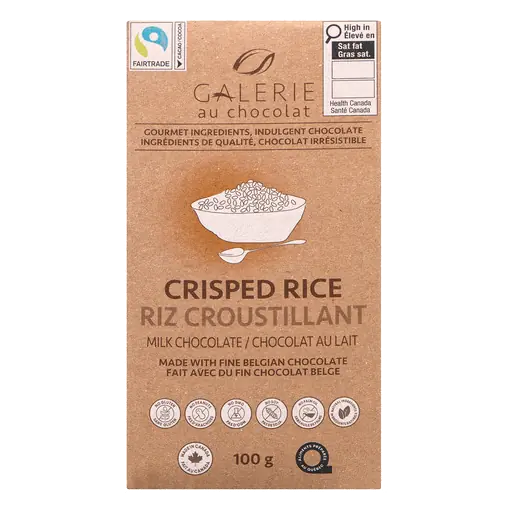 Organic Milk Chocolate Crisped Rice 100 g
