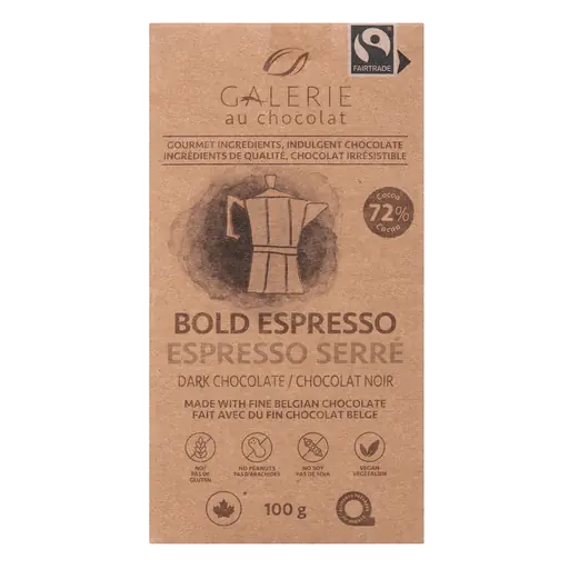 Vegan Dark Chocolate Bold Espresso 100 g