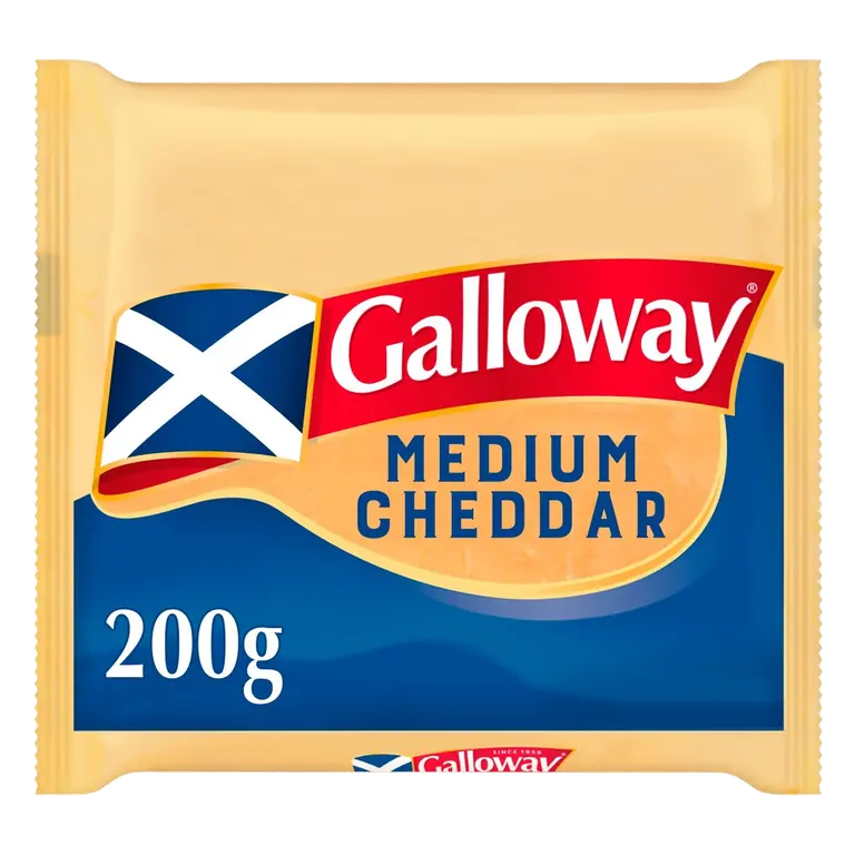 Medium Coloured Cheddar Cheese 200g