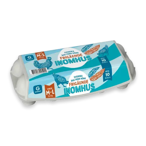 Ägg 10p Frigående Inomhus M/l