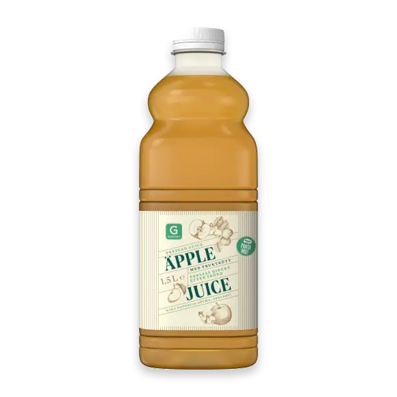 Äpple med Fruktkött Juice