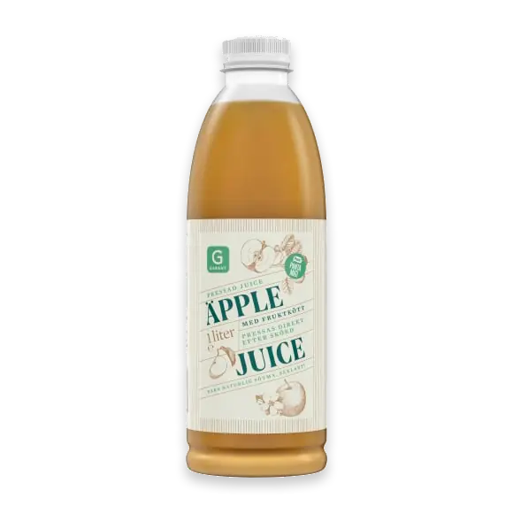 Äpplejuice med Fruktkött