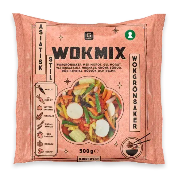 Asiatisk Wokmix Fryst
