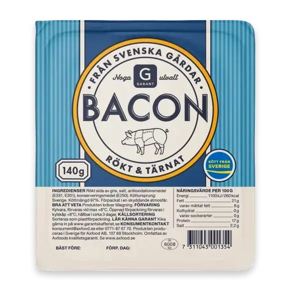 Bacon Rökt & Tärnat