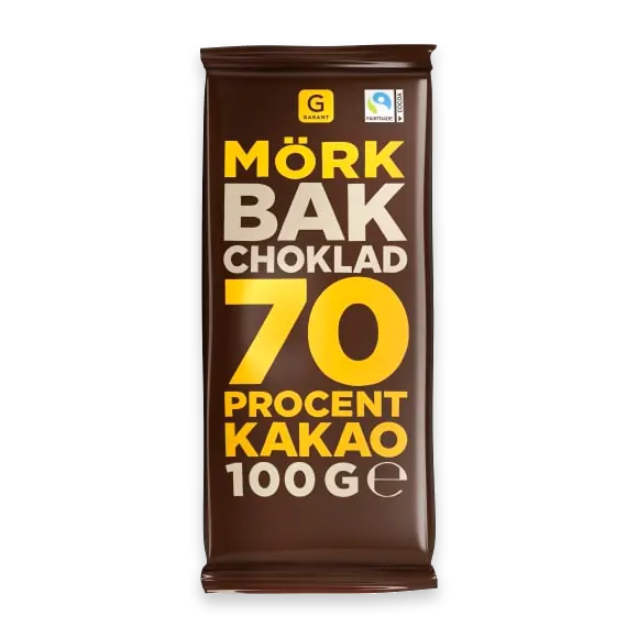 Bakchoklad Mörk 70%