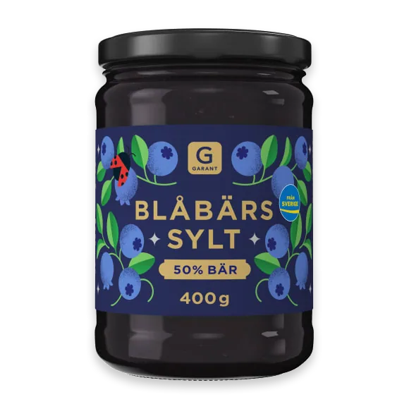 Blåbärssylt 50% Bär