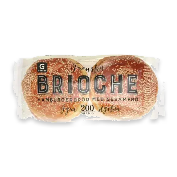 Brioche Sesam Hamburgerbröd 4-pack