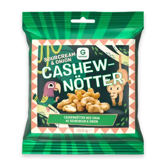 Cashewnötter Sourcream & Onion