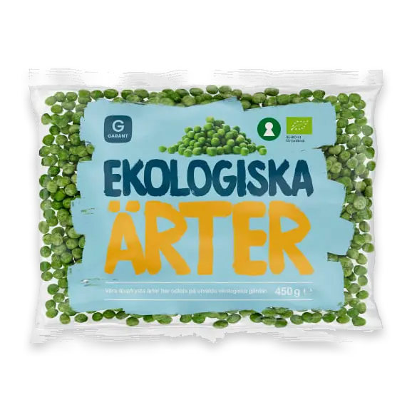 Ärter Ekologiska Frysta