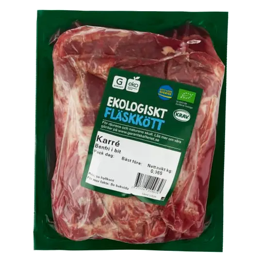 Fläskkarré Benfri i Bit Sverige