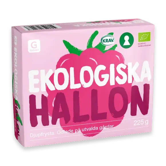 Hallon Ekologiska Frysta