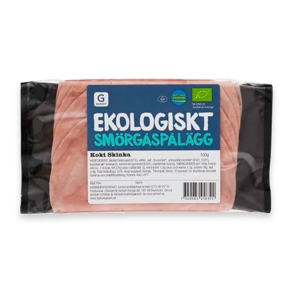 Kokt Skinka Ekologiskt Skivad Smörgåspålägg