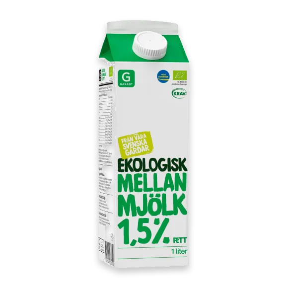 Mellanmjölk Ekologisk 1,5%