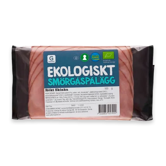 Rökt Skinka Ekologiskt Skivad Smörgåspålägg