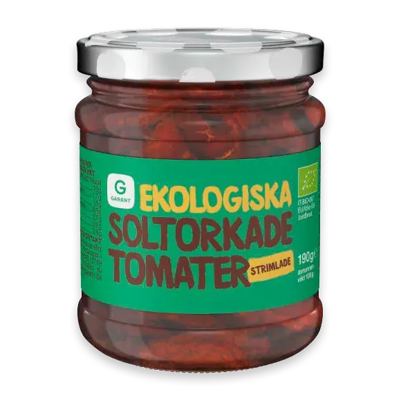 Tomater Soltorkad Strimlad Eko