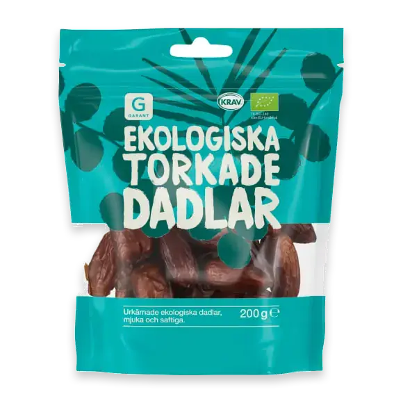Torkade Dadlar Urkärnade Ekologiska