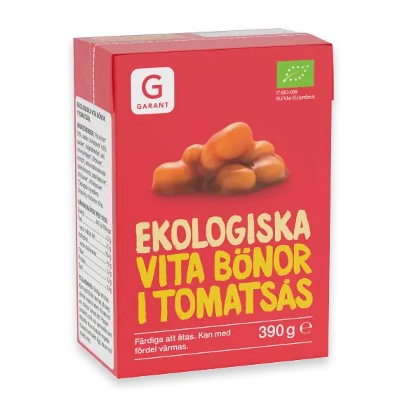 Vita Bönor Tomatsås Ekologiska
