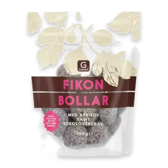 Fikonbollar Aprikos Kokos