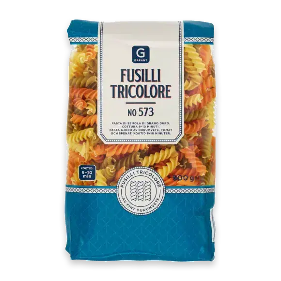 Fusilli Tricolore Pasta