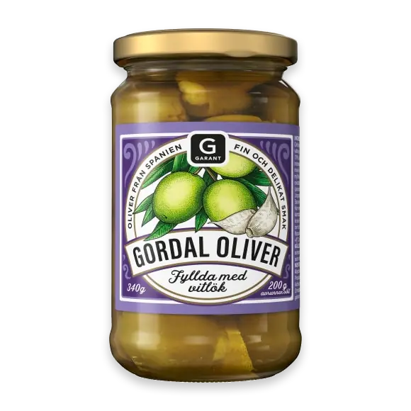 Gordal Oliver Vitlök