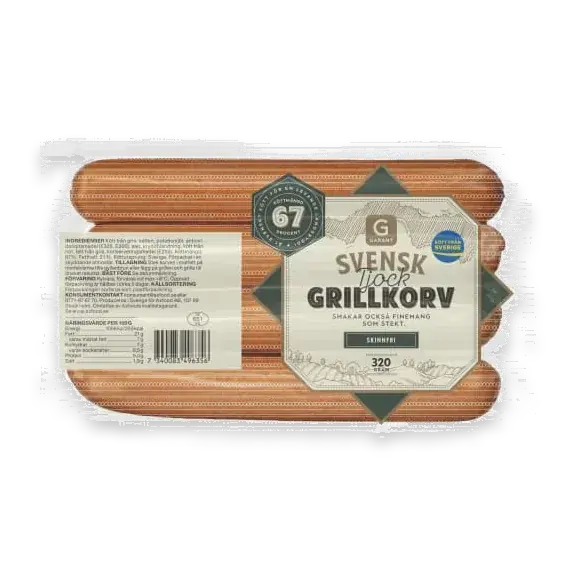 Grillkorv Tjock Skinnfri