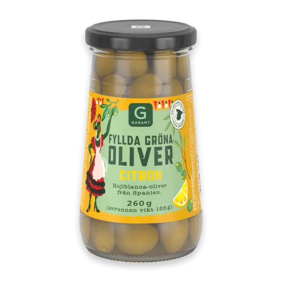 Gröna Oliver med Citron