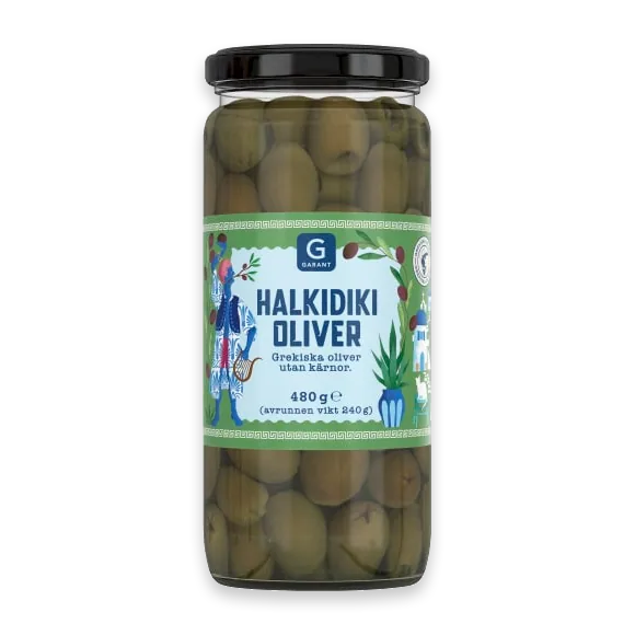 Halkidiki Oliver Utan Kärnor