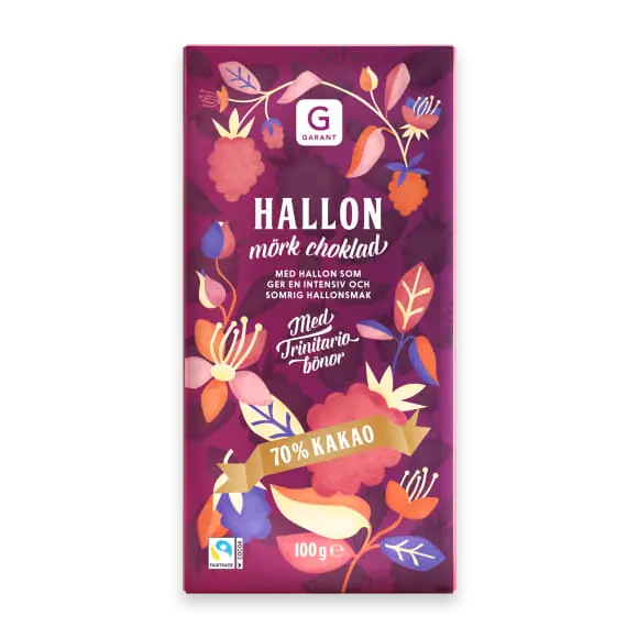 Hallon Mörk Choklad 70% Kakao