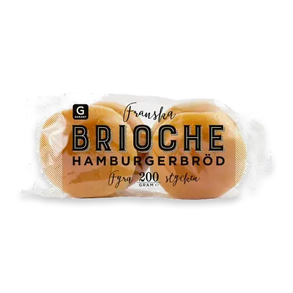 Hamburgerbröd Brioche 4-pack