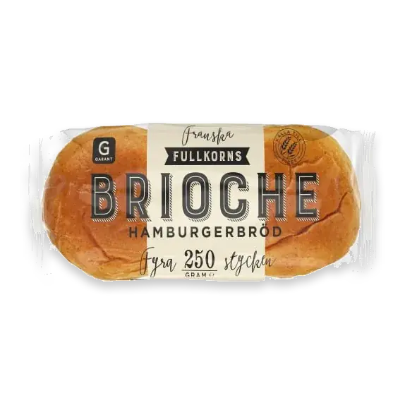 Hamburgerbröd Brioche Fullkorn 4-pack