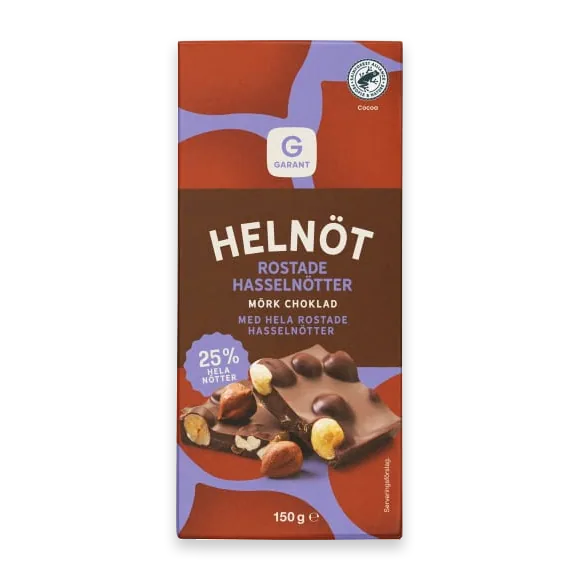 Helnöt Hassel Mörk Choklad