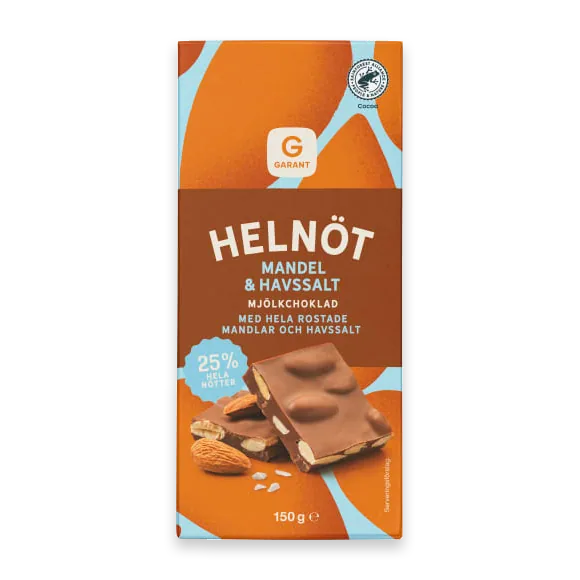Helnöt Havssalt/mandel Mjölkchoklad