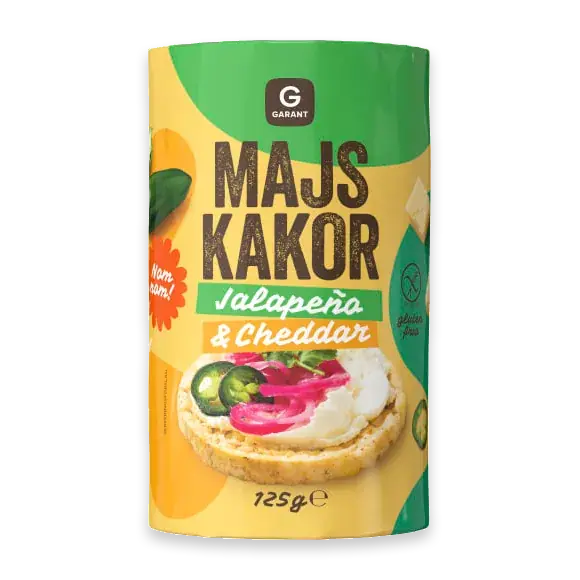 Jalapeno & Cheddar Majskakor