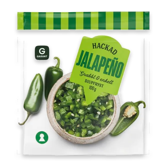 Jalapeno Hackad Fryst