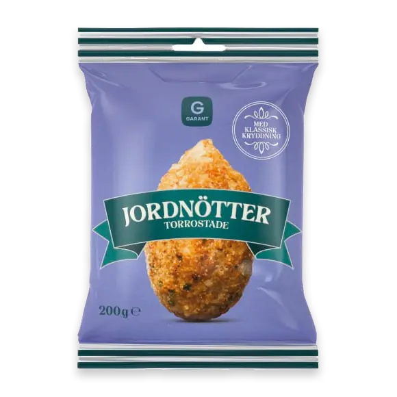 Jordnötter Torrostade