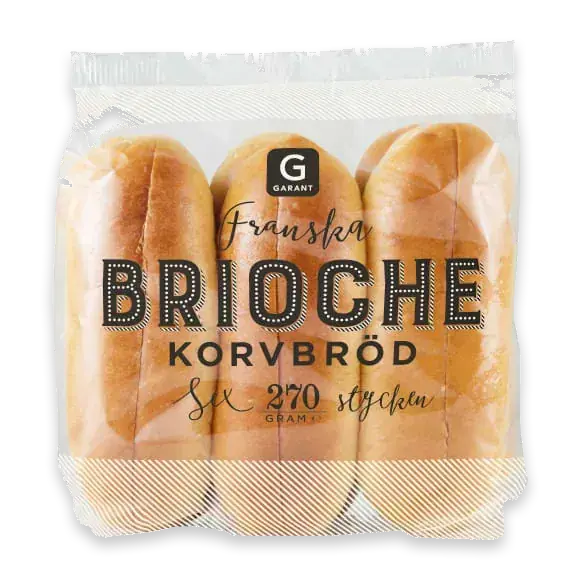 Korvbröd Brioche Franska 6-pack
