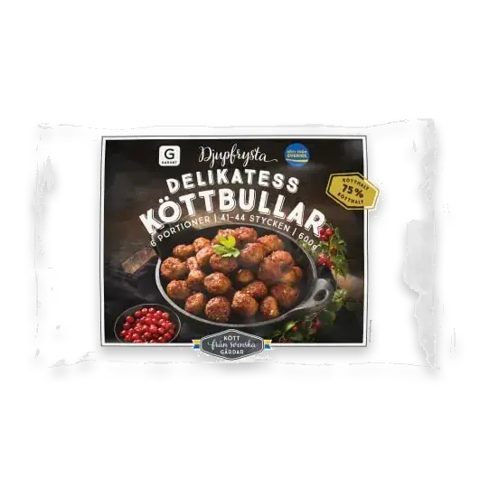 Köttbullar Delikatess Fryst