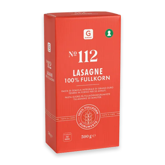 Lasagne Fullkorn