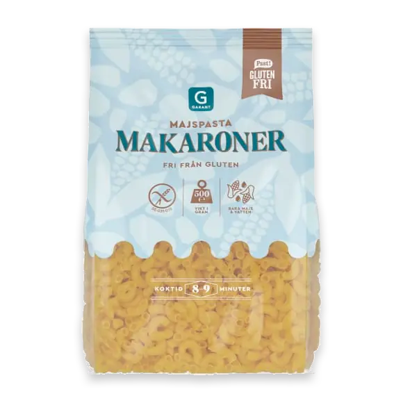 Makaroner Majspasta Glutenfri
